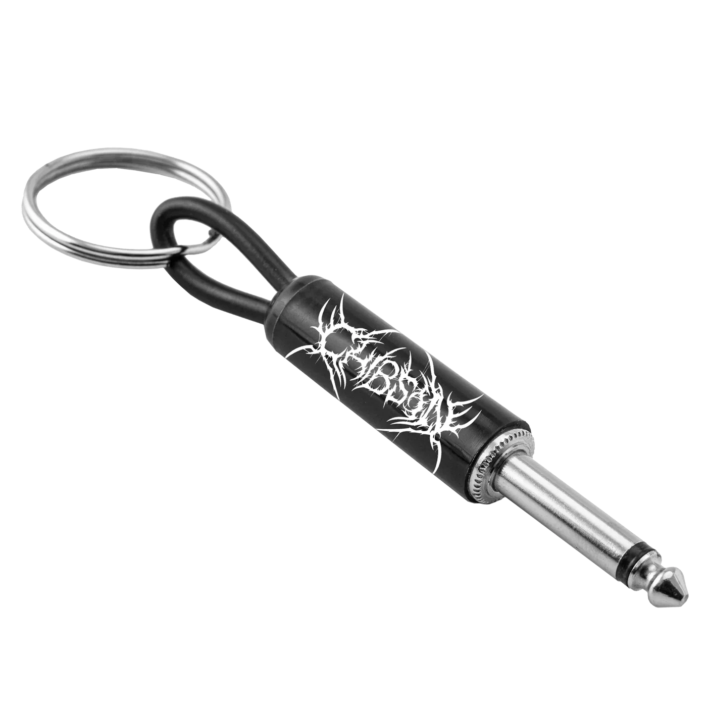 Chibson Guitar Plug Keychain