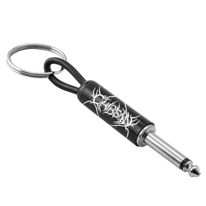 Chibson Guitar Plug Keychain
