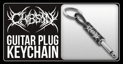 Chibson Guitar Plug Keychain