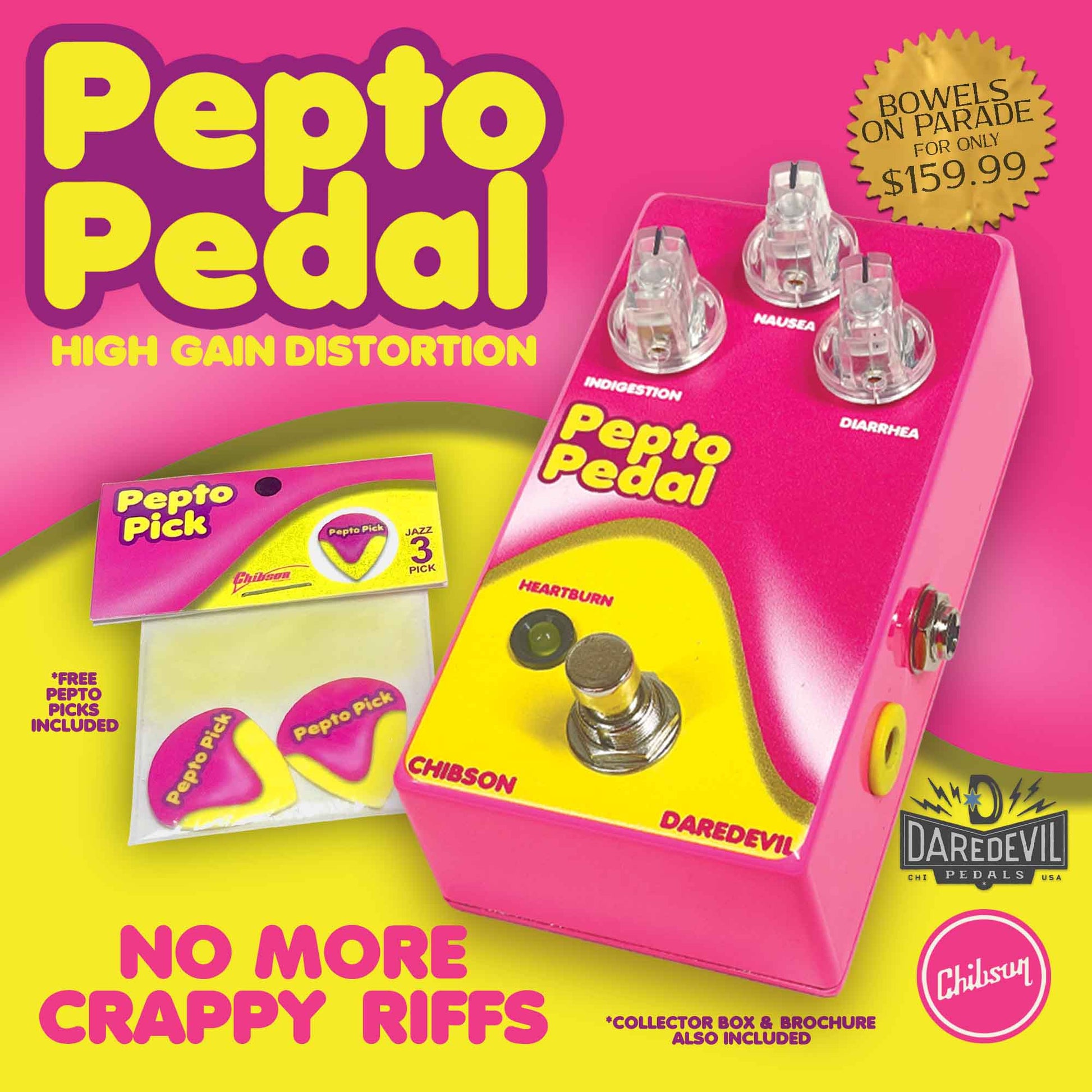 bebop pedals The Pepto Pedal – Chibson USA