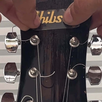 Gold Foil Chibson Headstock Decal (2 Pack)